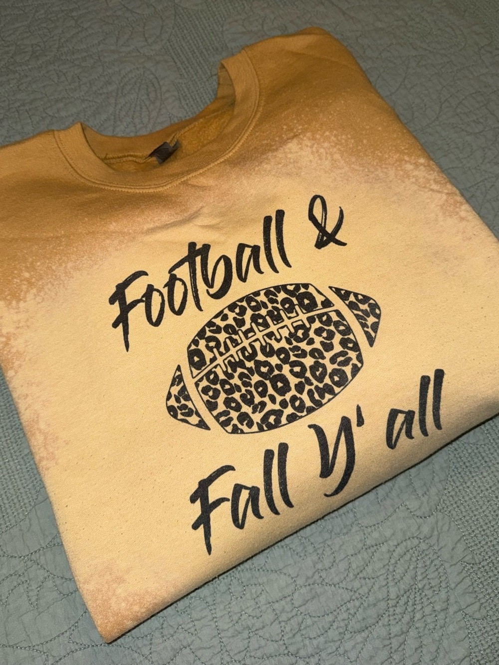 Women’s Camel Graphic Sweatshirt - Football & Fall Y'all - Picture 3 of 3